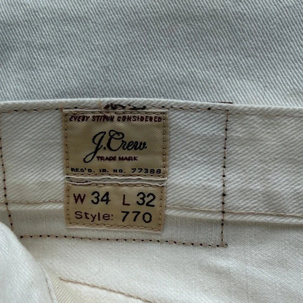 NWT J.Crew 770 Straight-fit jean in rinsed white size 34x32